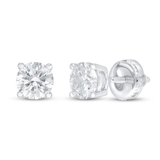 Jared Signature Lab-Grown Diamond Solitaire Earrings 3/4 ct tw Round 14K White Gold (SI2/F)