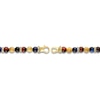 Thumbnail Image 3 of 1933 by Esquire Men's Natural Tiger's Eye Necklace 18K Yellow Gold-Plated Sterling Silver 28"