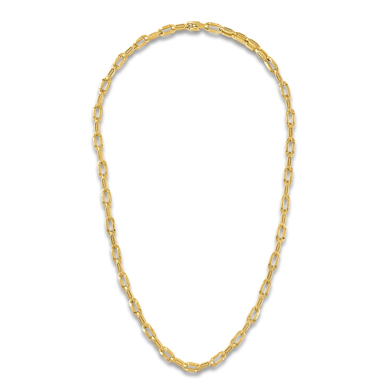Main Image 1 of 1933 by Esquire Men's Solid Cable Chain Necklace 14K Yellow Gold-Plated Sterling Silver 22" 5.75mm
