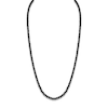 Thumbnail Image 1 of 1933 by Esquire Men's Natural Black Spinel Beaded Necklace Sterling Silver 22"