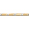 Thumbnail Image 3 of LUSSO by Italia D'Oro Men's Solid Link Chain Bracelet 14K Two-Tone Gold 8.5" 4.0mm