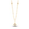 Thumbnail Image 1 of Kallati Diamond Clover Necklace 1/5 ct tw Round 14K Yellow Gold 18&quot;