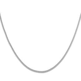 High-Polish Wheat Chain Necklace Platinum 18" 2.0mm