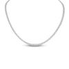 Thumbnail Image 1 of Matinee by A Link Diamond Opera Tennis Necklace 6-1/3 ct tw Round 18K White Gold 16"