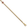 Thumbnail Image 3 of Natural Ruby Curb Bracelet 14K Yellow Gold 7.25"