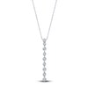 Thumbnail Image 1 of Diamond Bezel Drop Necklace 1/4 ct tw 14K White Gold