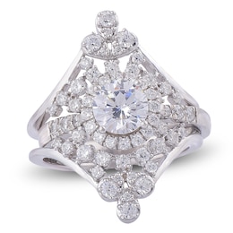 Diamond Enhancer Ring Set 2 ct tw 14K White Gold