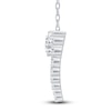 Thumbnail Image 2 of Diamond Heart Pendant Necklace 1 ct tw 10K White Gold