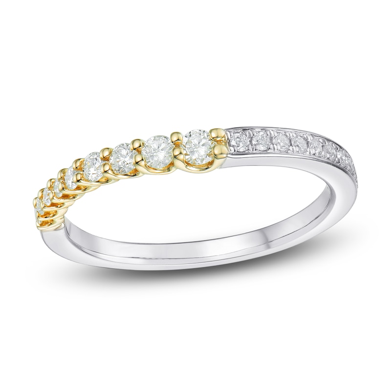 Main Image 1 of Round Diamond Anniversary Band 1/3 ct tw 14K Two-Tone Gold