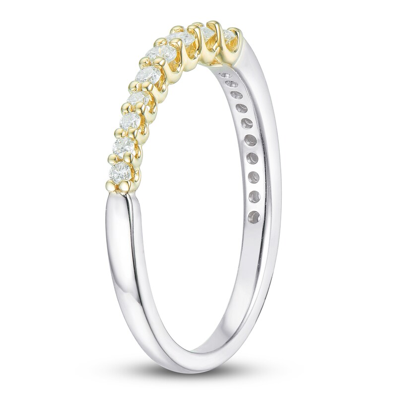 Main Image 2 of Round Diamond Anniversary Band 1/3 ct tw 14K Two-Tone Gold