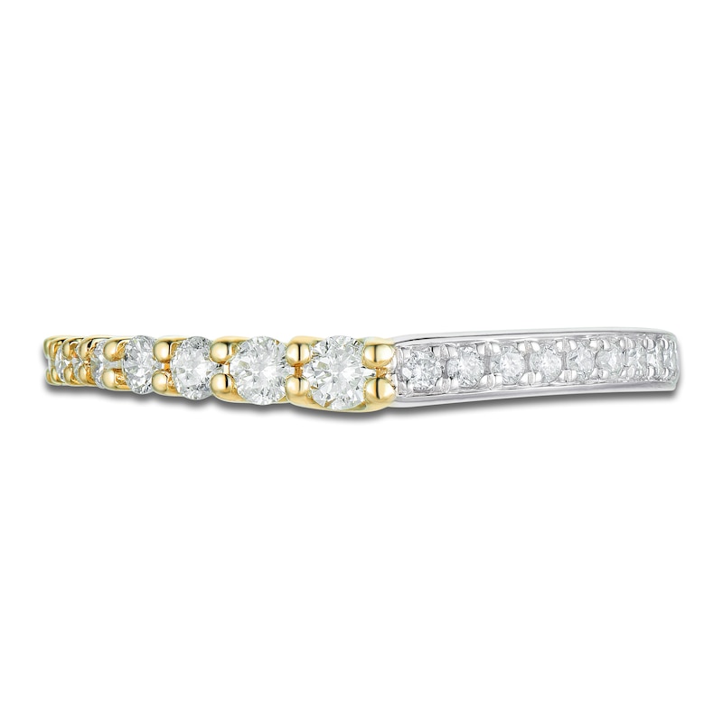 Main Image 3 of Round Diamond Anniversary Band 1/3 ct tw 14K Two-Tone Gold
