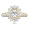 Thumbnail Image 3 of Pnina Tornai Oval-Cut Diamond Starburst Halo Engagement Ring 1-1/2 ct tw 14K Yellow Gold