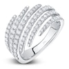 Thumbnail Image 2 of Shy Creation Diamond Multi-Row Bypass Wrap Ring 7/8 ct tw 14K White Gold SC55027073