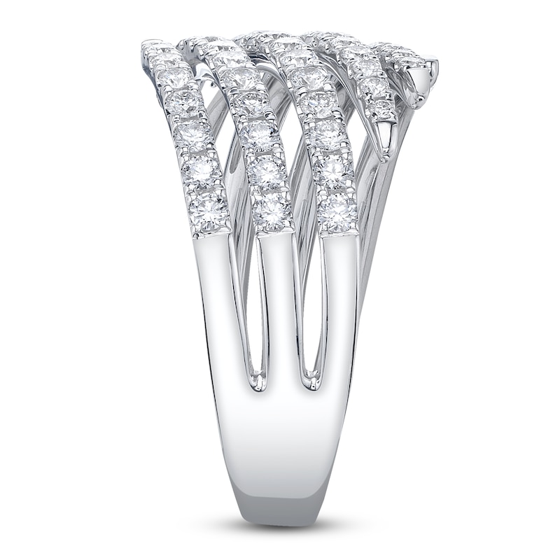 Main Image 3 of Shy Creation Diamond Multi-Row Bypass Wrap Ring 7/8 ct tw 14K White Gold SC55027073