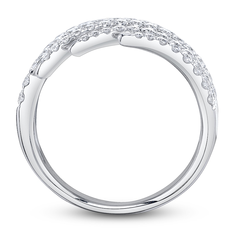 Main Image 4 of Shy Creation Diamond Multi-Row Bypass Wrap Ring 7/8 ct tw 14K White Gold SC55027073