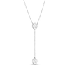 Thumbnail Image 3 of Multi-Diamond Y-Drop Necklace 1/5 ct tw Sterling Silver 18"