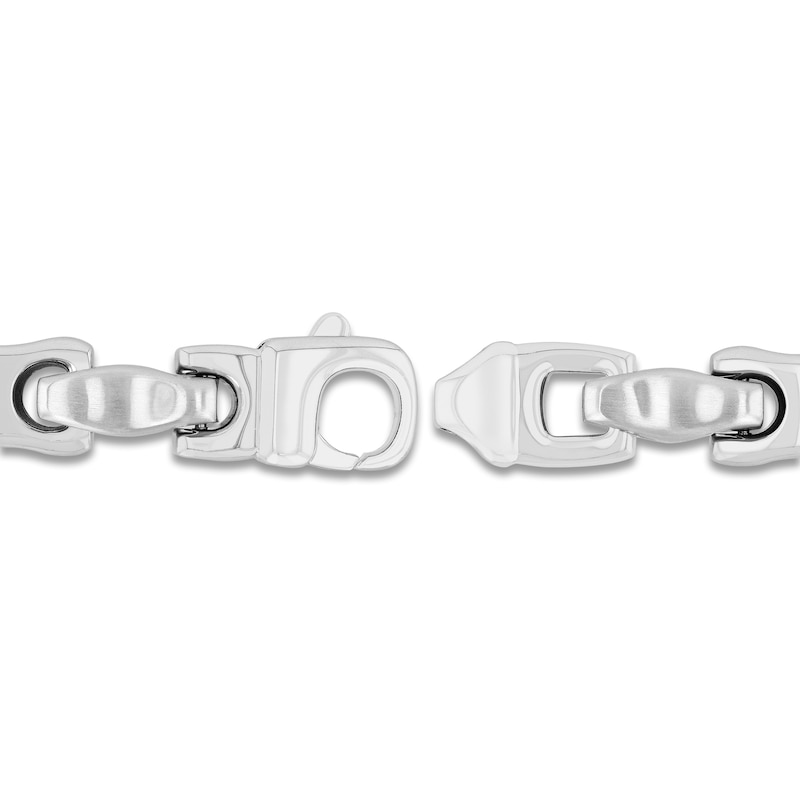Main Image 3 of Men's Puffed Mariner Chain Bracelet Stainless Steel 9"