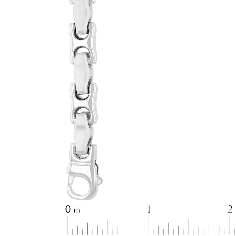 Main Image 4 of Men's Puffed Mariner Chain Necklace Stainless Steel 24"