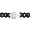 Thumbnail Image 3 of Diamond Clasp Link Bracelet 1/2 ct tw Stainless Steel & Black Ion Plating 8.5"