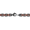 Thumbnail Image 3 of Men's Satin-Finish Link Bracelet Brown & Black Ion-Plated Stainless Steel 9"