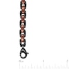 Thumbnail Image 4 of Men's Satin-Finish Link Bracelet Brown & Black Ion-Plated Stainless Steel 9"