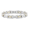 Thumbnail Image 1 of Men's Diamond Byzantine Chain Bracelet 1/4 ct tw Stainless Steel & Yellow Ion Plating 8.5"