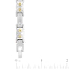 Thumbnail Image 4 of Men's Diamond Byzantine Chain Bracelet 1/4 ct tw Stainless Steel & Yellow Ion Plating 8.5"