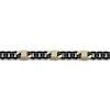 Thumbnail Image 3 of Men's Cuban Chain Bracelet 10mm Black & Yellow Ion-Plated Stainless Steel 8.5"