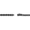 Thumbnail Image 4 of Men's Natural Black Agate Bead & Box Chain Layered Bracelet Black Ion-Plated Stainless Steel 8.5"