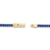 Thumbnail Image 2 of Men's Foxtail Chain Bracelet Blue & Yellow Ion-Plated Stainless Steel 8.5"