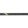 Thumbnail Image 3 of Men's White Lab-Created Sapphire Cuban Chain Bracelet Black & Yellow Ion-Plated Stainless Steel 8.5"
