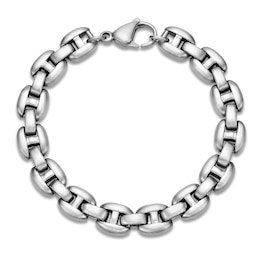 Men's Matte Puff Chain Bracelet 8.5mm Stainless Steel 8.5"
