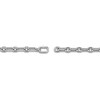 Thumbnail Image 4 of Men's Natural Black Spinel Paperclip Chain Bracelet Sterling Silver 8.5"