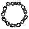 Thumbnail Image 2 of Men's Stirrup Link Chain Bracelet Black Ion-Plated Stainless Steel 8.5"