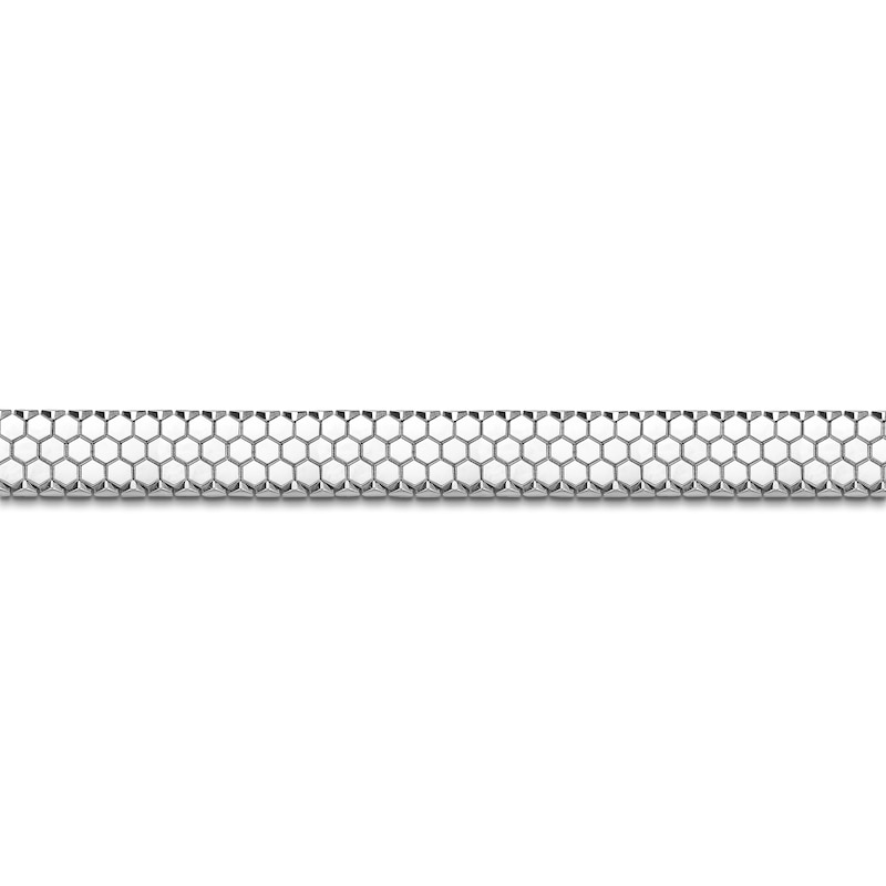 Main Image 3 of Men's Honeycomb Bracelet Stainless Steel 8"