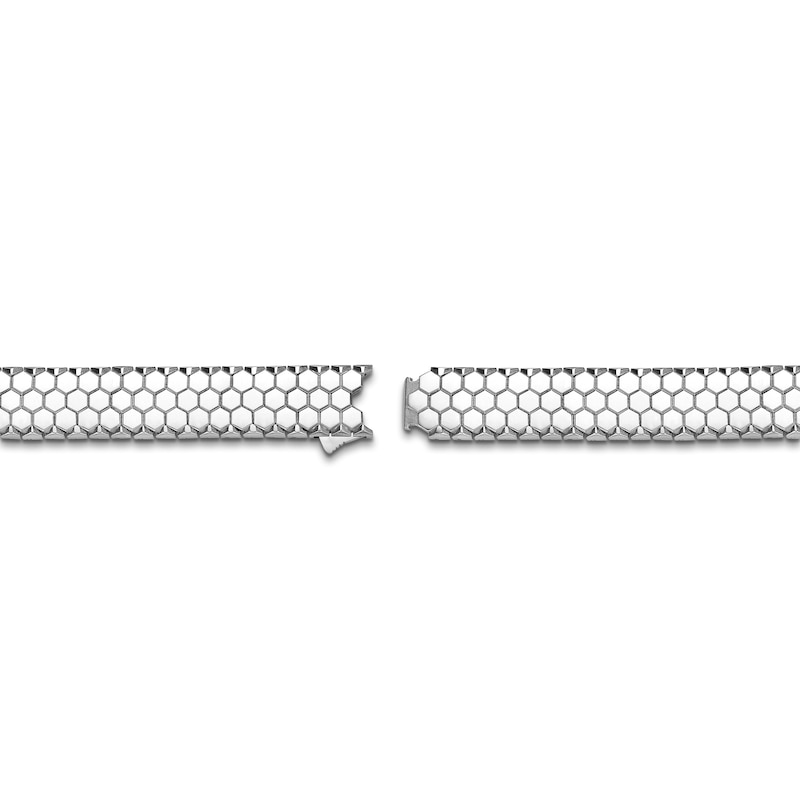 Main Image 4 of Men's Honeycomb Bracelet Stainless Steel 8"