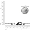 Thumbnail Image 5 of Men's Natural Black Onyx & Black Spinel Bracelet Sterling Silver 8.5"