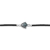 Thumbnail Image 3 of Men's Natural Malachite & Black Spinel Arrow Leather Bracelet Sterling Silver 8.5"