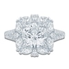 Thumbnail Image 3 of Pnina Tornai Round-Cut Lab-Grown Diamond Halo Engagement Ring 3 ct tw 14K White Gold