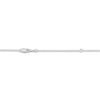 Thumbnail Image 4 of Cultured Pearl & White Lab-Created Sapphire Quad Necklace Sterling Silver 18"