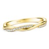 Thumbnail Image 1 of Kirk Kara Diamond Twist Wedding Band 1/6 ct tw 18K Yellow Gold