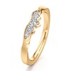 Thumbnail Image 4 of J'Lure Lab-Grown Diamond Scalloped Wedding Band 1/5 ct tw 18K Yellow Gold