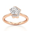 Thumbnail Image 1 of J'Lure Pentagon Brilliant-Cut Lab-Grown Diamond Half-Halo Engagement Ring 1 ct tw 18K Rose Gold