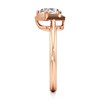Thumbnail Image 3 of J'Lure Pentagon Brilliant-Cut Lab-Grown Diamond Half-Halo Engagement Ring 1 ct tw 18K Rose Gold