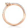 Thumbnail Image 2 of J'Lure Trillion Curved Brilliant-Cut Lab-Created Diamond Contour Wedding Band 1/3 ct tw 18K Rose Gold