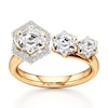 Thumbnail Image 1 of J'Lure Hexagon Step-Cut Lab-Grown Diamond Engagement Ring 2-1/5 ct tw 18K Yellow Gold