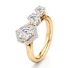 Thumbnail Image 4 of J'Lure Hexagon Step-Cut Lab-Grown Diamond Engagement Ring 2-1/5 ct tw 18K Yellow Gold