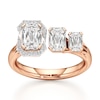 Thumbnail Image 1 of J'Lure Imperial-Emerald Step-Cut Lab-Grown Diamond Engagement Ring 2-1/6 ct tw 18K Rose Gold