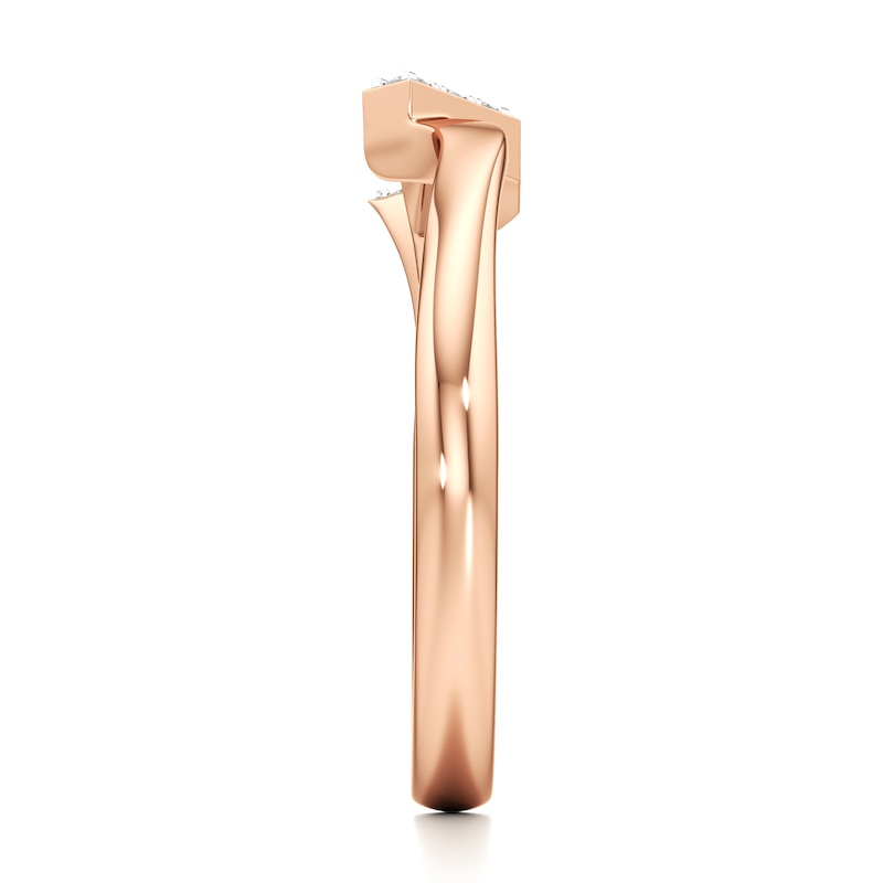 Main Image 3 of J'Lure Lab-Grown Diamond Wedding Band 1/8 ct tw 18K Rose Gold