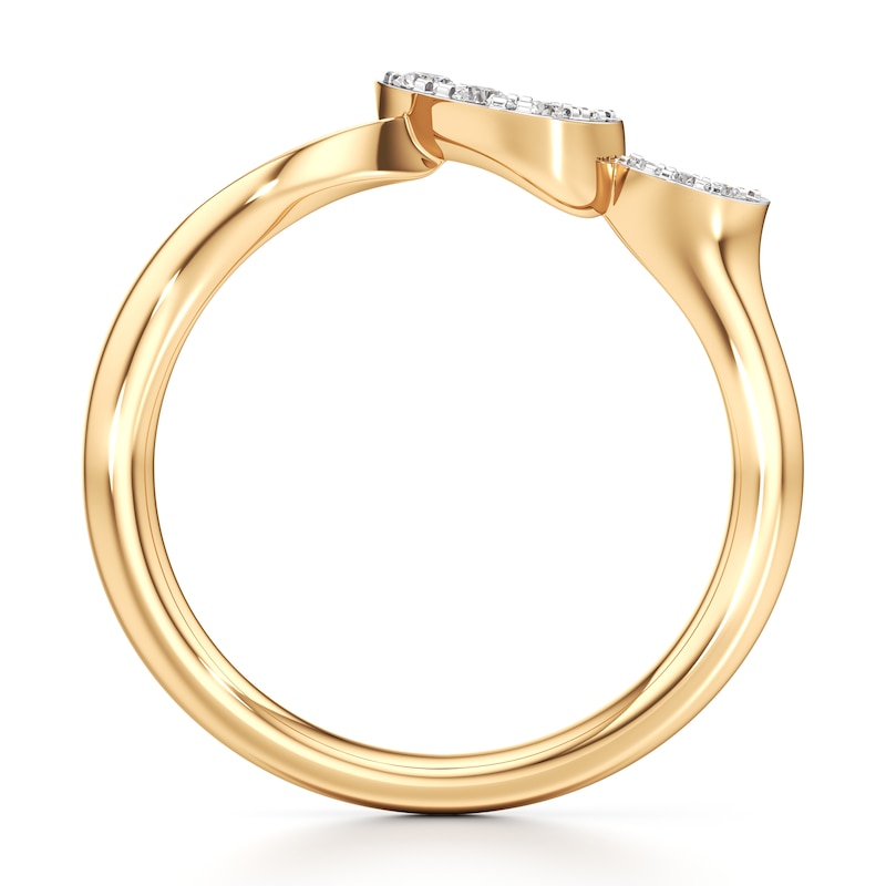 Main Image 2 of J'Lure Lab-Grown Diamond Wedding Band 1/10 ct tw 18K Yellow Gold